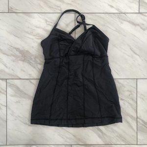 Lulu Lemon Women's Ruffle 'Grey' Tank Top Size 4 PRE-OWNED